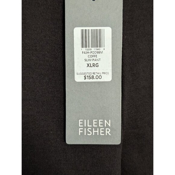 Eileen Fisher Womens Slim Pant XL Black Rayon Nylon Spandex Heavyweight - Picture 6 of 15